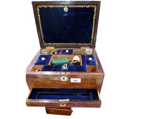 A Victorian rosewood jewellery box, a&nbsp;sarcophagus tea caddy and other boxes Condition Report:Available upon request