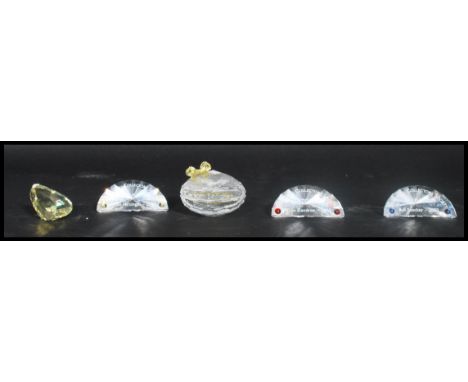 Three Swarovski glass dancers exclusive to collectors society 'Magic Of Dance' comprising Anna, Isadora and Antonio with name