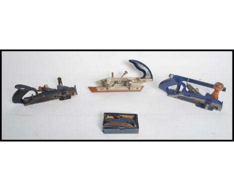 A group of vintage 20th century woodworking planes to include a WS Birmingham No A78 a Record 044c and 078 and a Bull Nose ex