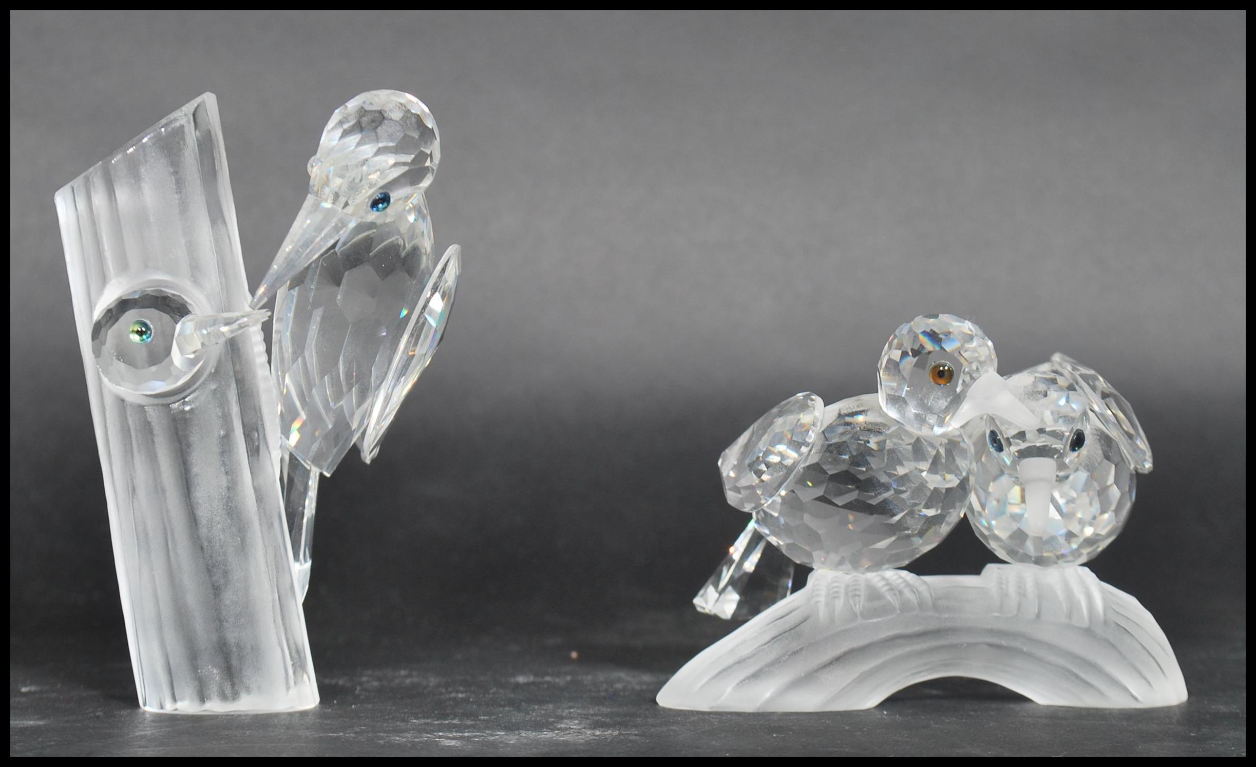 Two Swarovski SCS Collectors Society Members Only Cut Crystal Annual