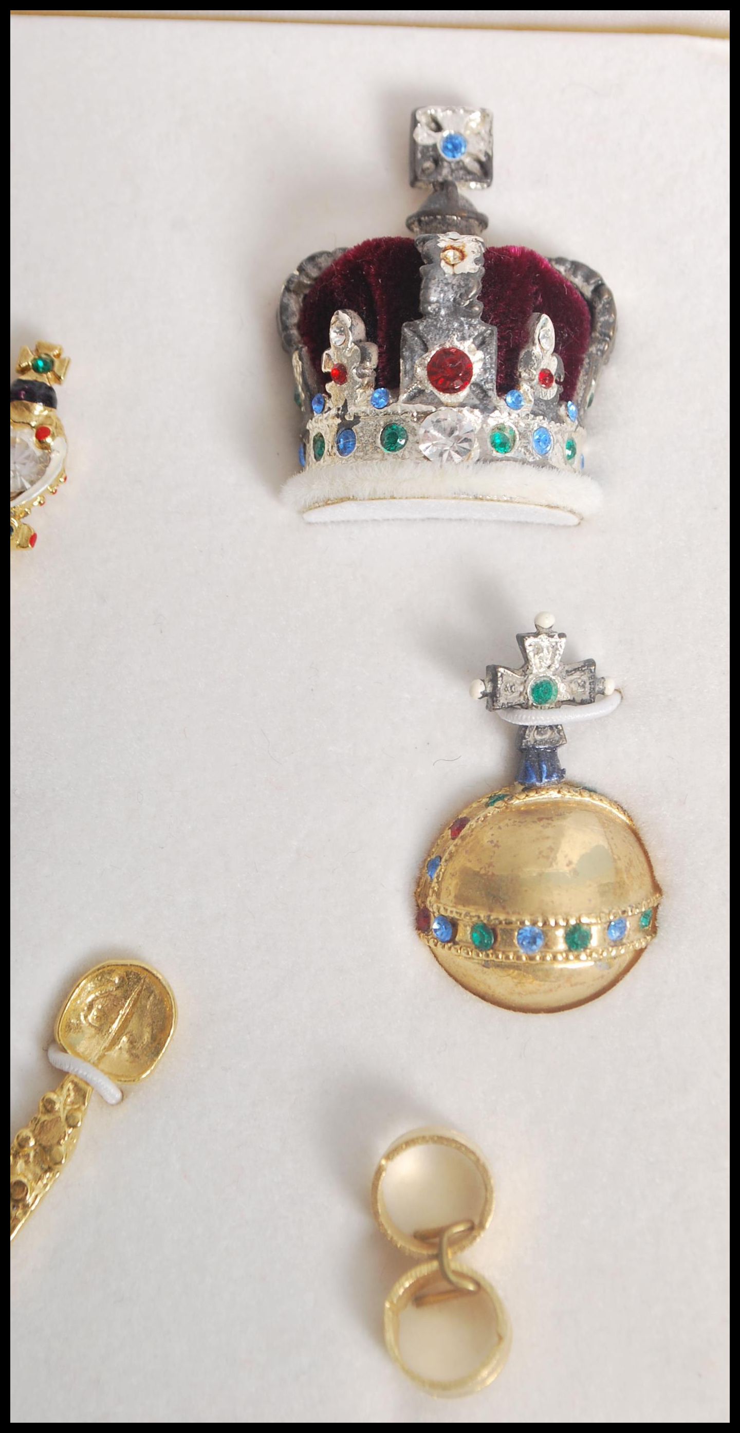 A commemorative cased miniature Crown Jewel collection to commemorate The Golden Jubilee of HM Qu