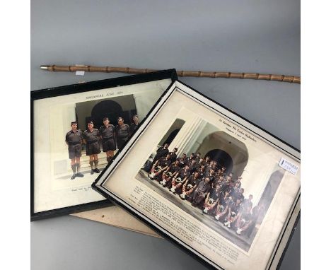 WWII SWAGGER STICK, along with military photographs