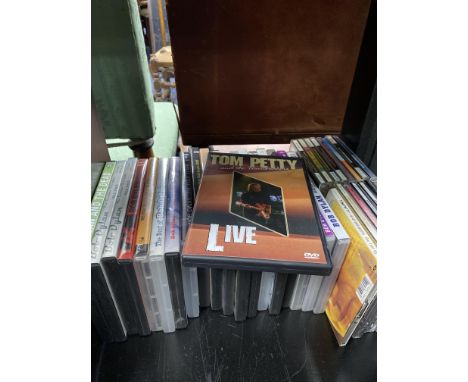 LOT OF BOB DYLAN AND TOM PETTY CDS AND DVDS