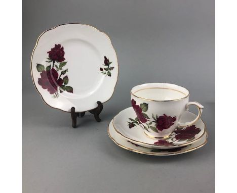 DUCHESS PART TEA SERVICE, including cream and sugar, along with two Wedgwood items