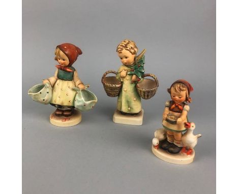 COLLECTION OF HUMMEL FIGURES, a group of twelve figures including Christmas Angel, Meditation, The Guardian, Grandma's Girl, 