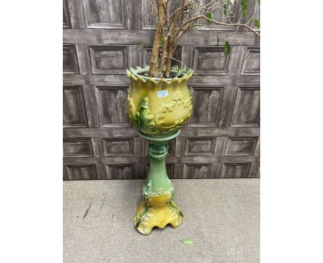 MODERN CERAMIC PLANT STAND, 82cm high