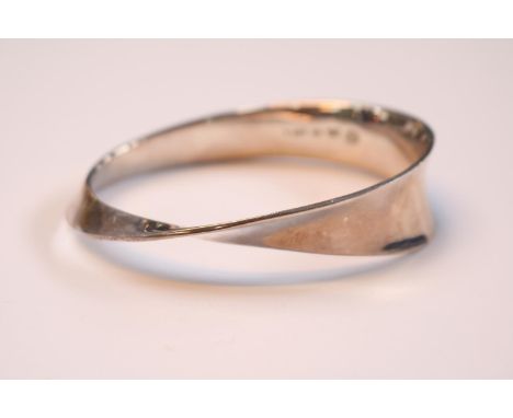 Georg Jensen Mobius Silver Bangle by Vivianna Torun 