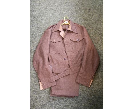 Battledress 1940 Pattern British Army by J D Fieldman &amp; Co 1945 comprising of Jacket and Trousers for 5'11 