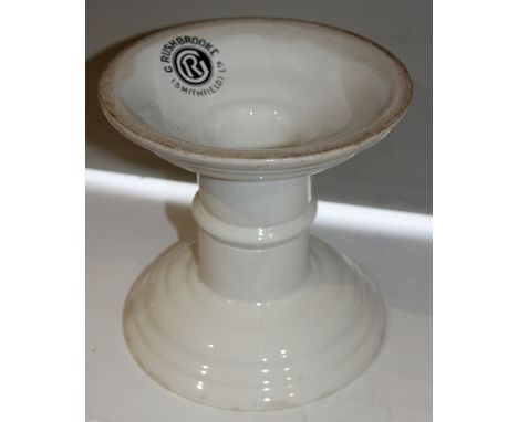 Rare G. Rushbrooke Smithfield Ltd ceramic ham stand c1920's. G. Rushbrooke Smithfield Ltd ceramic ham stand. Excellent condit