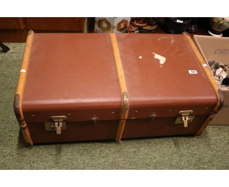 Good quality Travelling trunk with interior fitting and a collection of assorted Royal Commemorative Ephemera 