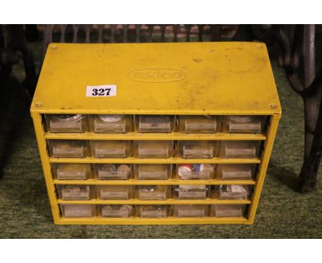 Raaco Tool chest with assorted pocket watch parts 