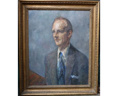 Kenneth Green, oil on canvas, portrait of the artist Colum Gore-Booth, 30ins x 23.5ins