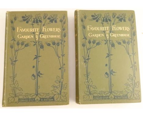 Favorite Flowers of Garden &amp; Greenhouse, by Edward Step &amp; William Watson, F.Warne &amp; co, 2 Volumes - Vol.1 1896&am