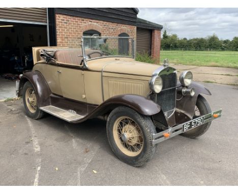 1930 Ford 3.3-Litre Roadster with DickeyRegistration no. BF 5790Chassis no. CA65201Odometer reading: TBCMOT: Exempt*Canadian 