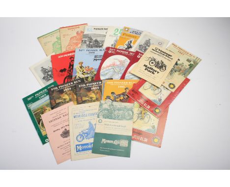 Two motorcycle race programmes for the 1936 Isle of Man TT,for the Lightweight and Senior TT events, together with assorted P