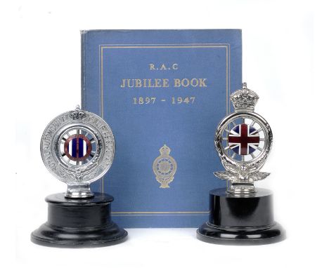 Two Royal Automobile Club badges,comprising RAC full member's badge (type 6) 1920s, by Elkington, number D9157, nickel plated