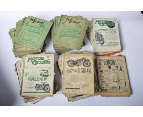 Motorcycling/The Motor; assorted loose issues from Volume I, No.1, 1902 onwards,comprising a complete run of issues 1-26 for 