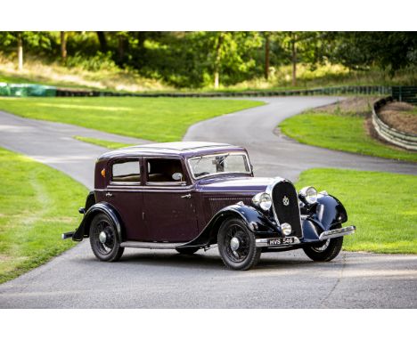 1934 Hotchkiss 413 Cabourg SaloonRegistration no. HVS 546Chassis no. 39785Odometer reading: 67,473MOT: Exempt*Sold new in Fra