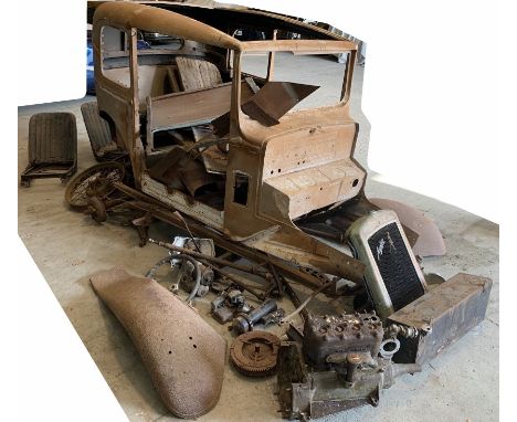 A vintage Austin 7 kit of parts, Chassis no. C125472Engine no. 106269including short chassis, front and rear axles, springs, 