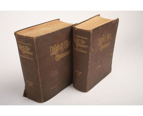 The Light Car and Cycle Car; two bound volumes II &amp; IV for 1913 &amp; 1914,bound in publisher's brown cloth hard covers w