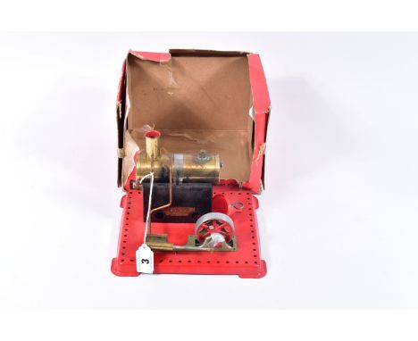 A BOXED MAMOD LIVE STEAM ENGINE, No.SE.1a, playworn condition, has been fired up, but appears largely complete, in fair condi