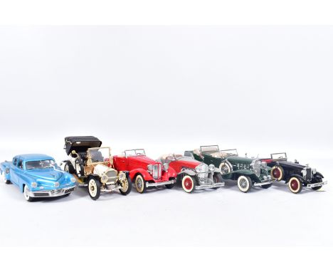 SIX BOXED FRANKLIN MINT AND DANBURY MINT VINTAGE AMERICAN CAR MODELS, Franklin Mint 1912 Packard Victoria Model 1-48, Danbury
