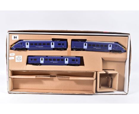 A BOXED HORNBY RAILWAYS OO GAUGE BLUE RAPIER TRAIN SET, No.R1139, comprising class 395 Javelin power car No.39211 and dummy p