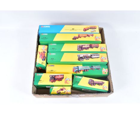 A QUANTITY OF BOXED CORGI CLASSICS SHOWMANS RANGE MODELS, assorted Silcocks (No's.12601, 24801), Carters (No's.06601, 16501),
