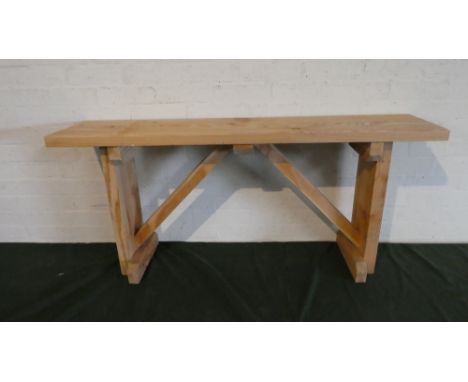 A Pine Bench, 129cm Long