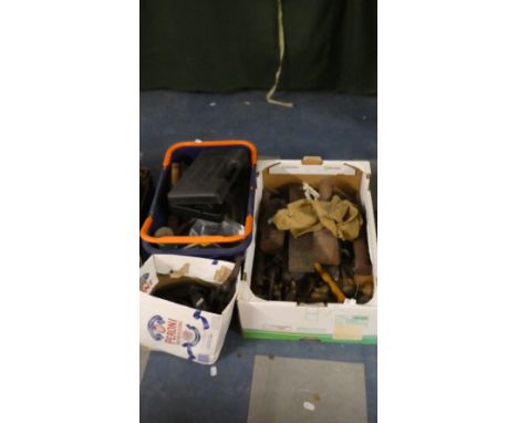 Three Boxes of Work Shop Tools