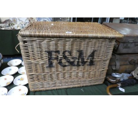 A Large Wicker Fortnum and Mason Hamper