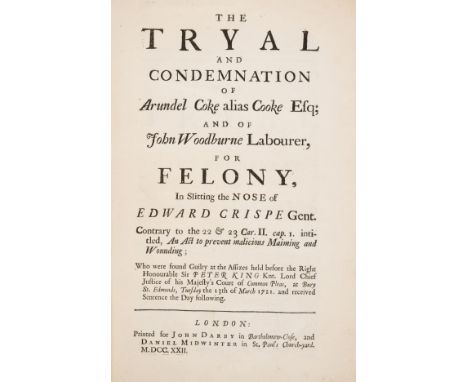 Trials.- Gurney (Joseph) The Trial (at large) of James Hill...for Feloniously, Wilfully, and Maliciously, setting Fire to the