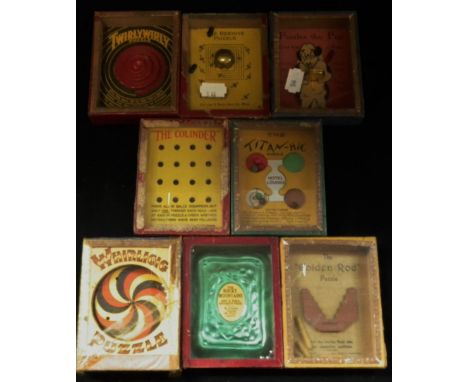R. JOURNET LONDON; A COLLECTION OF VINTAGE 'R.J. SERIES PUZZLES, to include, 'Pootles The Pup' and 'The Beehive' puzzles, cir
