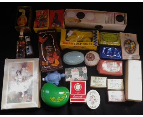 A TONKA SOAP TRUCK and a collection of Vintage soaps and similar
