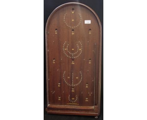 A WOODEN BAGATELLE GAME, made by House of marbles, 75cm long