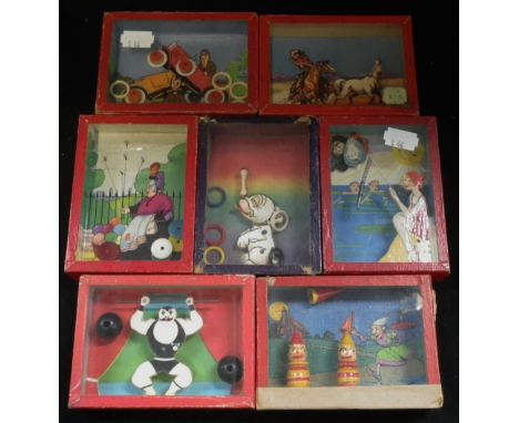 J.W. SPEAR &amp; SONS; A COLLECTION OF VINTAGE PUZZLES, to include, 'The Bonzo Bone Puzzle' and 'The Unfortunate Motorist', c
