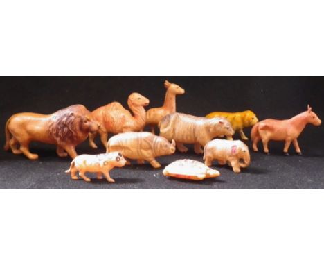 A COLLECTION OF VINTAGE CELLULOID ANIMALS