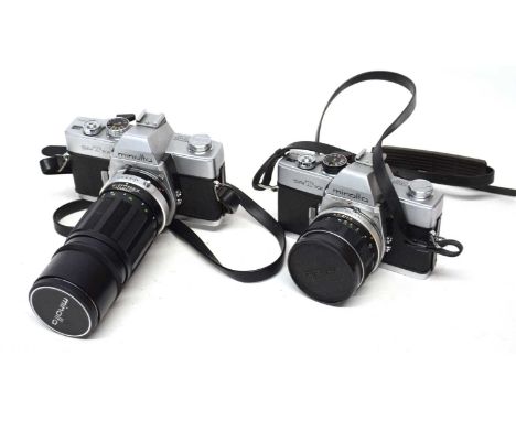 TWO MINOLTA SRT 101 FILM CAMERAS 