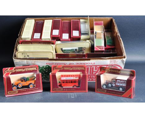 A large collection of approximately 30 assorted vintage Matchbox Models of Yesteryear / “ Y Series “ diecast model cars and o