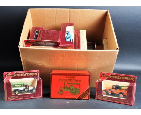 A large collection of approximately 30 assorted vintage Matchbox Models of Yesteryear / “ Y Series “ diecast model cars and o