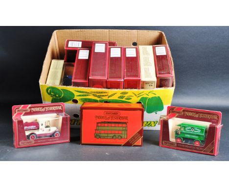 A large collection of approximately 30 assorted vintage Matchbox Models of Yesteryear / “ Y Series “ diecast model cars and o