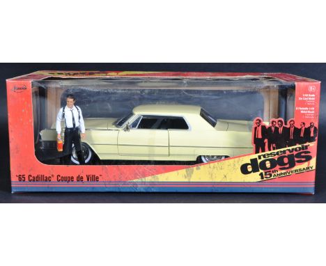A limited edition Reservoir Dogs 1965 Cadilac Coupe De Ville diecast, 15th anniversary 1/18 scale, made by Jada.&nbsp;All con