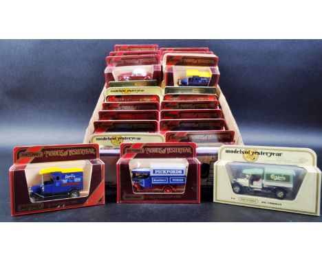 A large collection of approximately 30 assorted vintage Matchbox Models of Yesteryear / “ Y Series “ diecast model cars and o