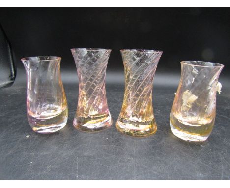 4 Caithness vases 11cm H