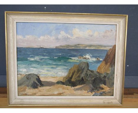 Mary Farmer seascape oil painting 47x38cm