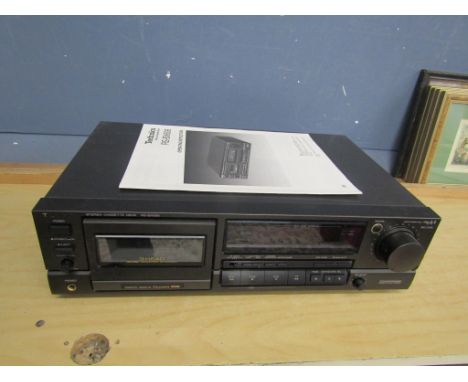 Technics stereo cassette deck with manual from a house clearance (no leads)&nbsp;