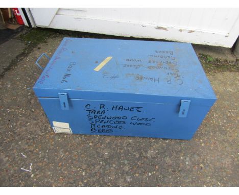 Blue metal trunk