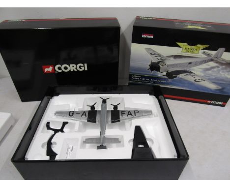 Corgi ltd edition Aviation model British Airways Junkers JU with certificate