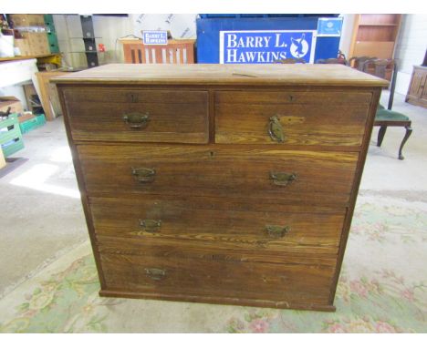 A vintage 2/3 chest of drawers 122x56cm 113cmH