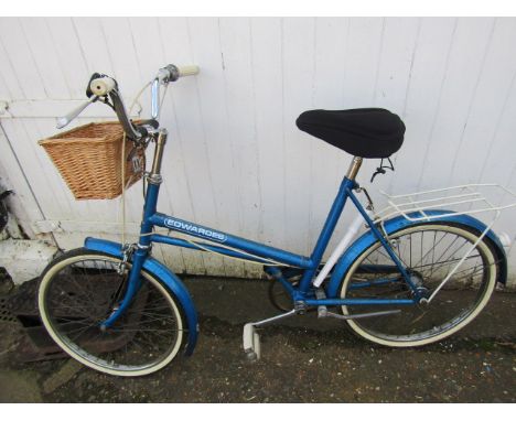 Vintage Edwards bike with basket in good order